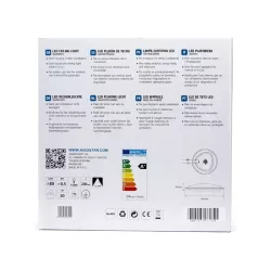 Plafon LED okrągły 24W 3000K ciepły, śr. 38 cm, srebrna ramka - 8433325193942