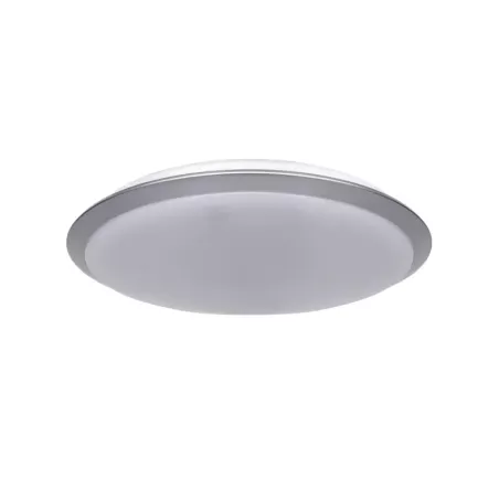 Plafon LED okrągły 24W 4000K neutralny, śr. 38 cm, srebrna ramka - 8433325193959