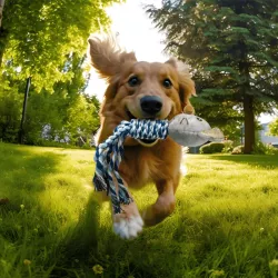 Pluszowa dźwiękowa zabawka dla psa - mysz - 8719138179039