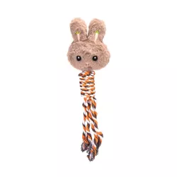 Pluszowa dźwiękowa zabawka dla psa - królik - 8719138179053