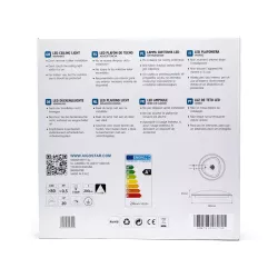 Plafon LED okrągły 24W 4000K neutralny, śr. 38 cm, srebrna ramka - 8433325193959