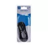 Kabel audio mini jack 3,5  mm męski/żeński 1,5 m czarny - 8433325194079