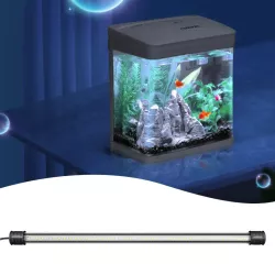 Lampa akwariowa dł 40cm/2w białe światło szklana rurka z przyssawkami - 8719138181933