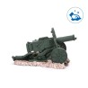 Karabin maszynowy dekoracja do akwarium małe działko 13.5x7x7.5cm - 8719138184071