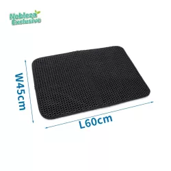 Mata 43x60cm przed kuwetę dla kotów zapobiega roznoszeniu żwirku - 8719138185849