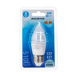 LED C37 E27 6W - 8433325179007