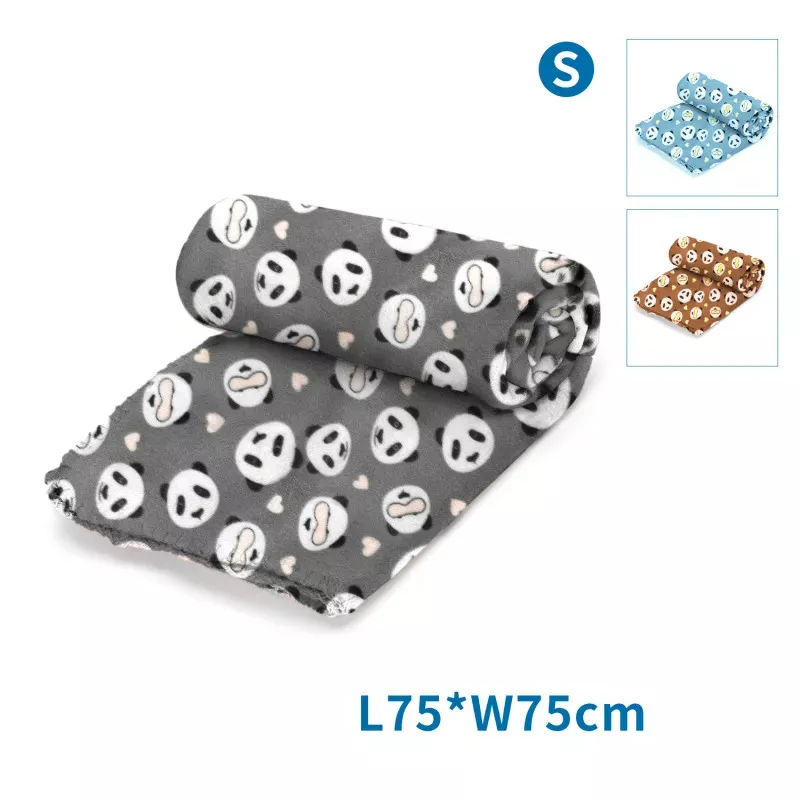 Koc dla zwierząt S:L75*W75cm szary/niebieski/brązowy - 8719138187232