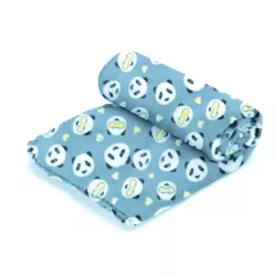 Koc dla zwierząt S:L75*W75cm szary/niebieski/brązowy - 8719138187232