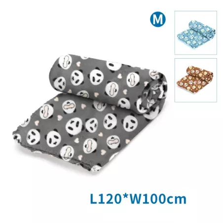 Koc dla zwierząt M:D120*S100cm szary/niebieski/brązowy - 8719138187249