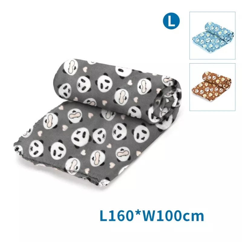 Koc dla zwierząt L:D160*S100cm szary/niebieski/brązowy - 8719138187256