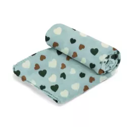 Koc dla zwierząt S:L75*W75cm szary/niebieski/brązowy - 8719138187263