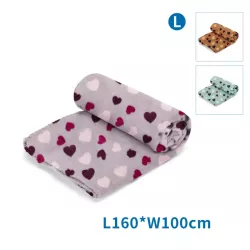 Koc dla zwierząt L:D160*S100cm szary/niebieski/brązowy - 8719138187287