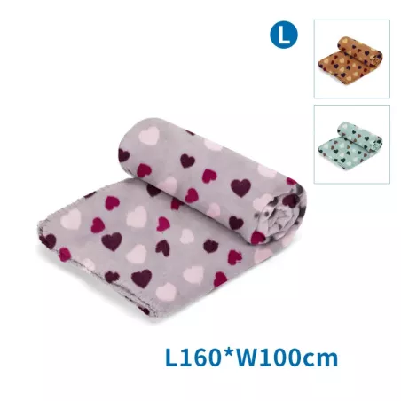 Koc dla zwierząt L:D160*S100cm szary/niebieski/brązowy - 8719138187287