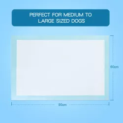 PET PAD WITH ADHESIVE TAPE STICKERS L60*W60CM WHITE&BLUE - 8719138196456