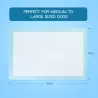 PET PAD WITH ADHESIVE TAPE STICKERS L60*W60CM WHITE&BLUE - 8719138196456