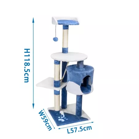 Wielopiętrowe duże drzewko dla kota - 8719138197088