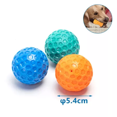 Piszcząca piłka dla psów zabawka do gryzienia interaktywna 5.4 cm - 8719138197675