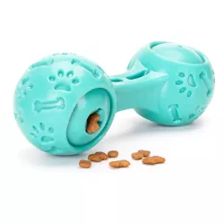 Kostka gryzak z dozownikiem karmy dla psów piszcząca zabawka 16 cm - 8719138197743