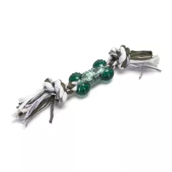 Zabawka z bawełnianego sznura z kością z TPR dla psa - 8719138197897