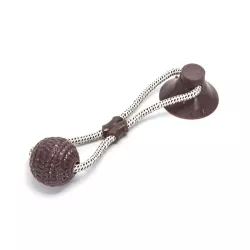 Zabawka z bawełnianego sznura z piłką z TPR dla psa - 8719138197903