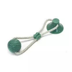 Zabawka z bawełnianego sznura z piłką z TPR dla psa - 8719138197903