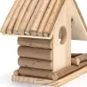 Drewniane gniazdo domek dla ptaków ze sznurkiem do powieszenia - 8719138198276