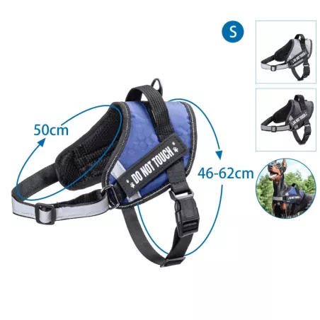 Uprząż dla psa S wytrzymałe komfortowe szelki obwód klatki 46-62 cm - 8719138199396