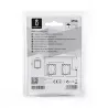 Łącznik pojedynczy dwubiegunowy natynkowy 60x60mm szary - 8433325195229