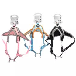 Szelki spacerowe dla psa dużych ras L 64-77cm bezuciskowe z odblaskiem - 8719138199495