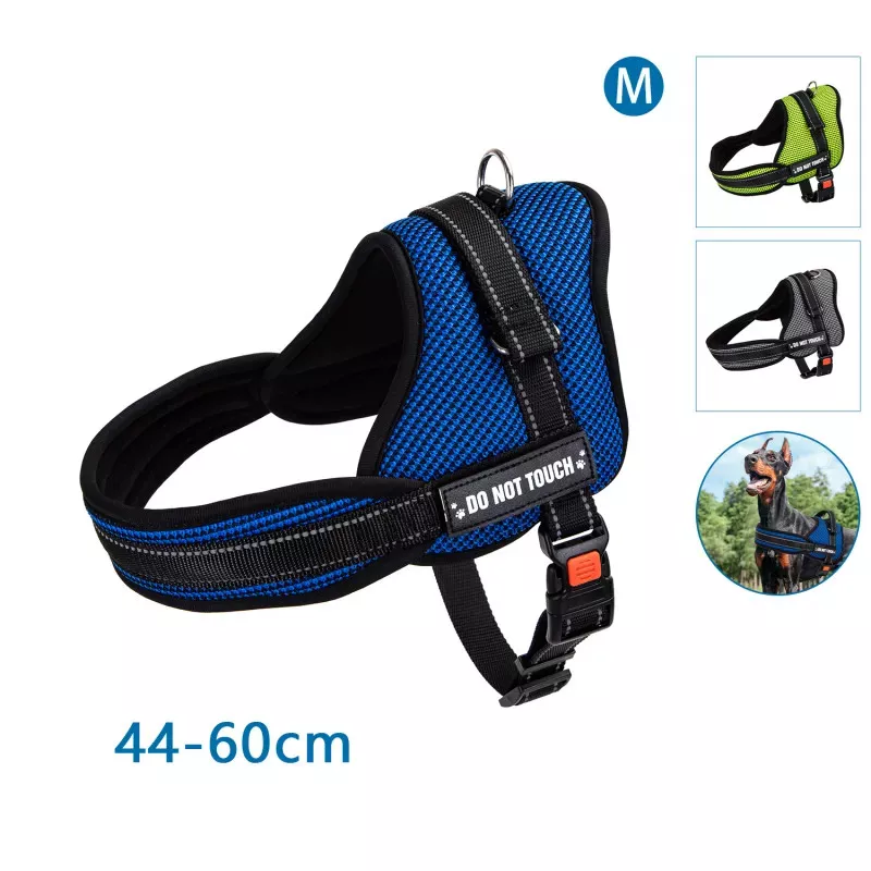 Uprząż dla psa M wytrzymałe odblaskowe szelki obwód klatki 44-60 cm - 8719138200320
