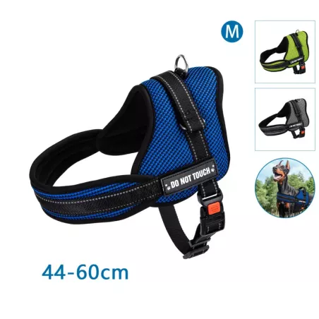 Uprząż dla psa M wytrzymałe odblaskowe szelki obwód klatki 44-60 cm - 8719138200320