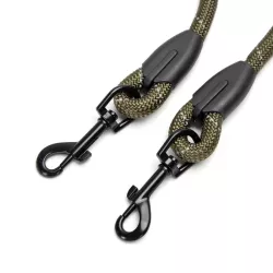 Odblaskowa okrągła smycz łańcuchowa z podwójnym haczykiem - 8719138200931