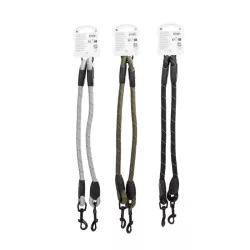 Odblaskowa okrągła smycz łańcuchowa z podwójnym haczykiem - 8719138200931