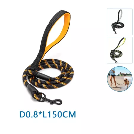 Odblaskowa smycz z okrągłej linki - 8719138201297