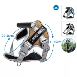 Uprząż dla psa XS wytrzymałe odblaskowe szelki obwód klatki 41-49 cm - 8719138201396