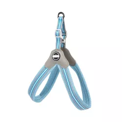 Szelki spacerowe dla psa M 44-60 cm w kształcie Y miękkie bezuciskowe - 8719138201495