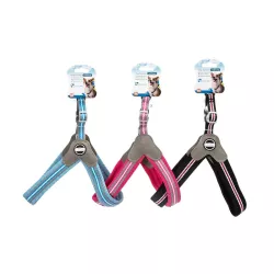 Szelki spacerowe dla psa M 44-60 cm w kształcie Y miękkie bezuciskowe - 8719138201495