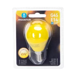 LED G45 Żółta E14 4W - 8433325195632