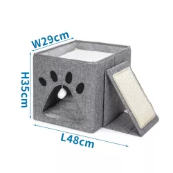 Składany drapak z deską dla kota - 8719138205165