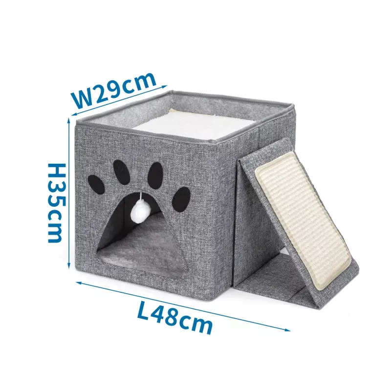 Składany drapak z deską dla kota - 8719138205165