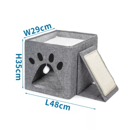 Składany drapak z deską dla kota - 8719138205165