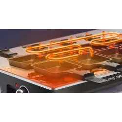 Elektryczny wielofunkcyjny grill raclette 1500 W o dużej pojemności - 8433325202736