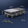 Elektryczny wielofunkcyjny grill raclette 1500 W o dużej pojemności - 8433325202736