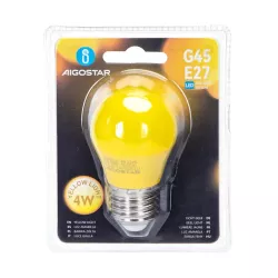 LED G45 Żółta E27 4W - 8433325195694