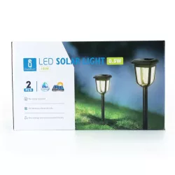 Latarenki ogrodowe 2 szt lamp solarnych do ogrodu, patio, trawników - 8433325196103