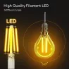 Żarówka LED Filament 4w/230V przezroczysta ciepła kulka G45 E14 470lm - 8433325196134