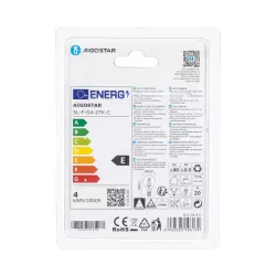 Żarówka LED Filament 4w/230V przezroczysta ciepła kulka G45 E14 470lm - 8433325196134