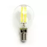 Żarówka LED Filament 4W/230V przezroczysta zimna kulka G45 E14 470lm - 8433325196141