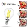 Żarówka LED Filament 4W/230V przezroczysta zimna kulka G45 E14 470lm - 8433325196141