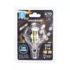 Żarówka LED Filament 4W/230V przezroczysta zimna kulka G45 E14 470lm - 8433325196141